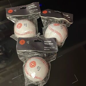 Three brand new made in USA baseballs